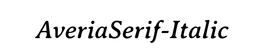 AveriaSerif-Italic