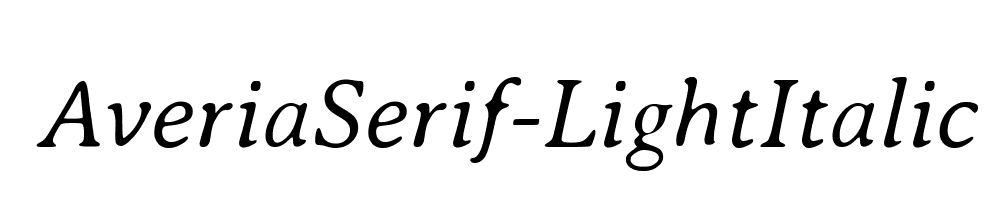 AveriaSerif-LightItalic