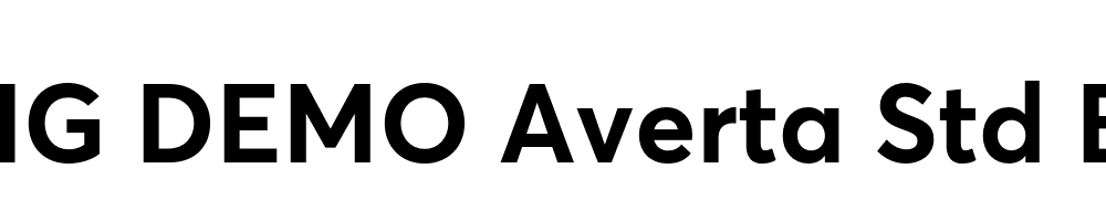  DEMO Averta Std Bold Regular