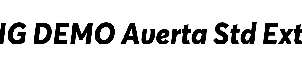  DEMO Averta Std Extrabold Italic