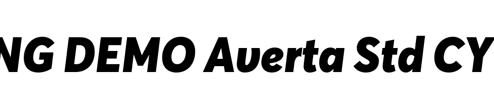  DEMO Averta Std CY Black Italic