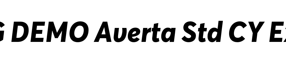  DEMO Averta Std CY Extrabold Italic