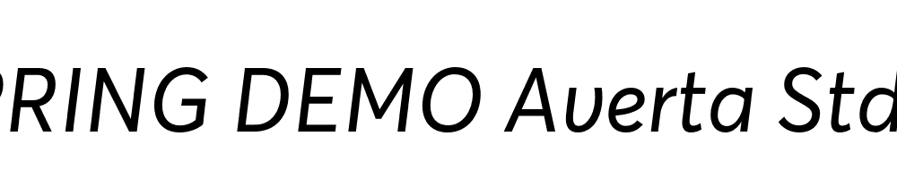  DEMO Averta Std CY Italic