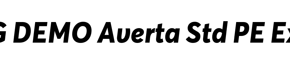  DEMO Averta Std PE Extrabold Italic