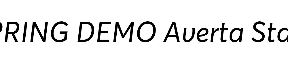  DEMO Averta Std PE Italic