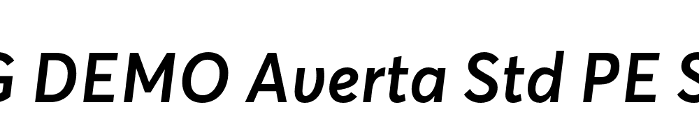  DEMO Averta Std PE Semibold Italic