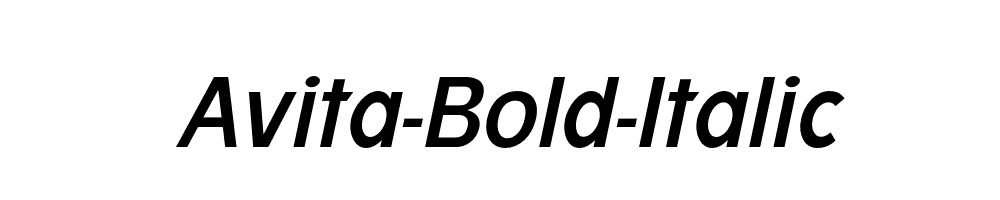 Avita-Bold-Italic