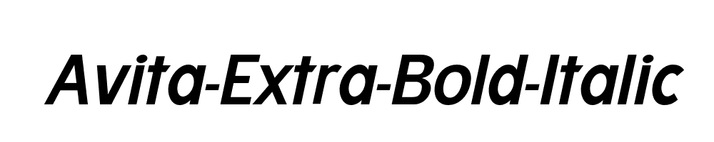 Avita-Extra-Bold-Italic