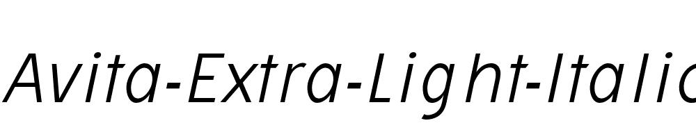 Avita-Extra-Light-Italic