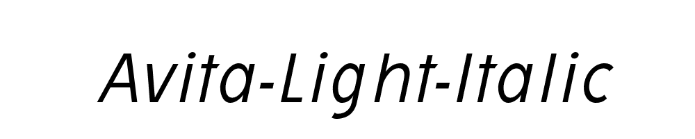 Avita-Light-Italic