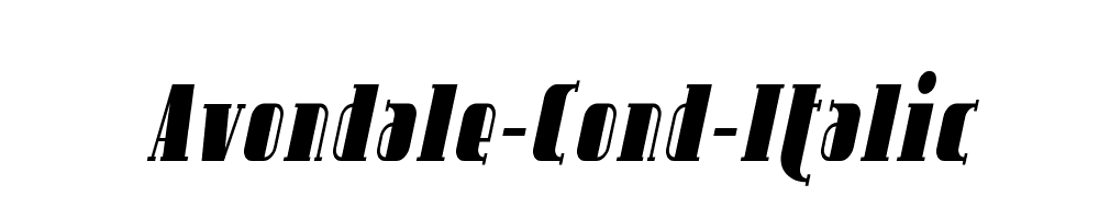 Avondale-Cond-Italic