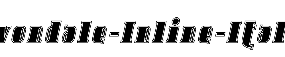 Avondale-Inline-Italic