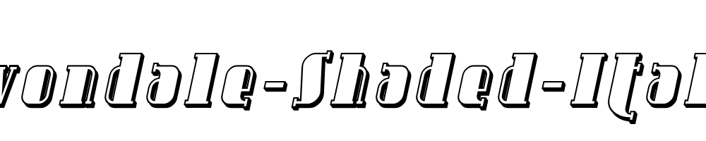 Avondale-Shaded-Italic