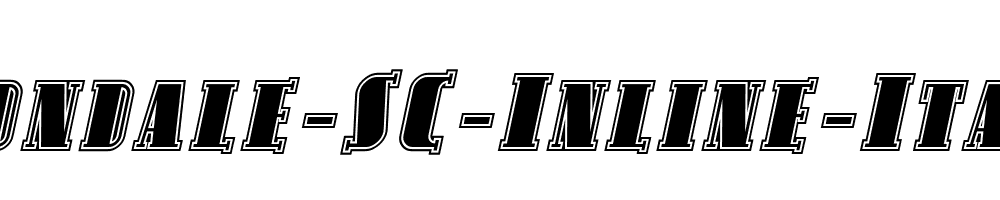 Avondale-SC-Inline-Italic