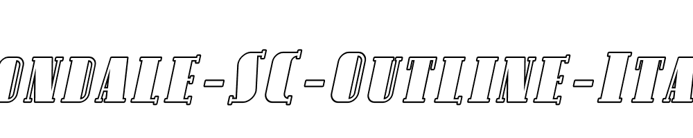 Avondale-SC-Outline-Italic