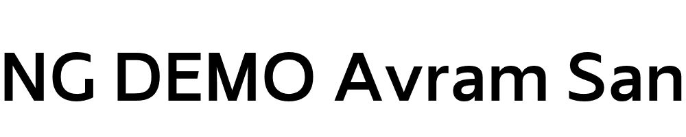  DEMO Avram Sans SemiBold