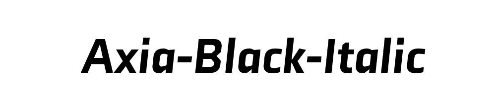 Axia-Black-Italic