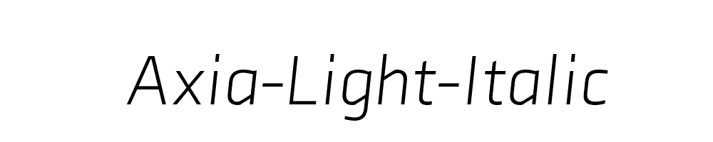 Axia-Light-Italic