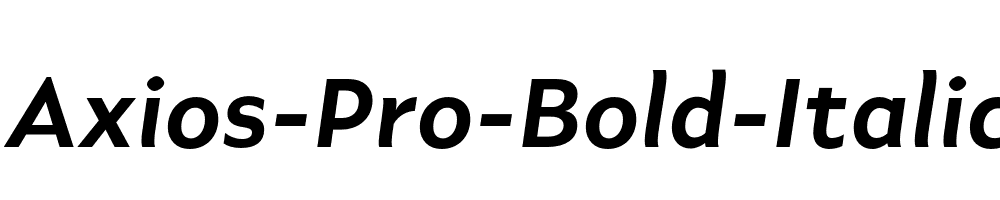 Axios-Pro-Bold-Italic