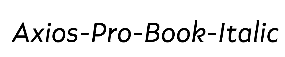 Axios-Pro-Book-Italic