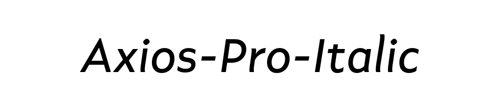 Axios-Pro-Italic