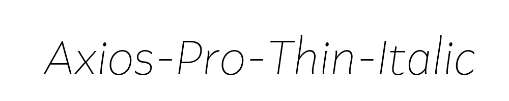 Axios-Pro-Thin-Italic