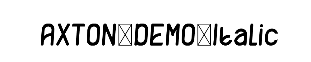 AXTON-DEMO-Italic