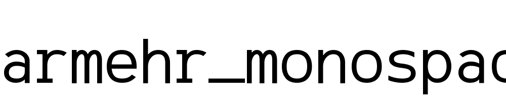 Azarmehr_monospaced