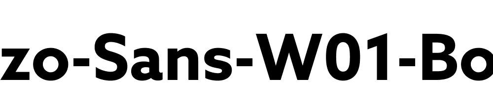 Azo Sans W01 Bold