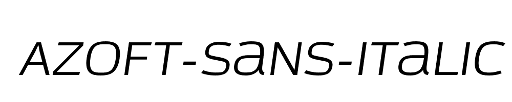 Azoft-Sans-Italic