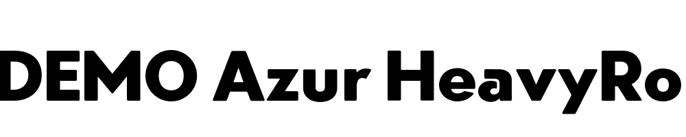  DEMO Azur HeavyRounded Regular