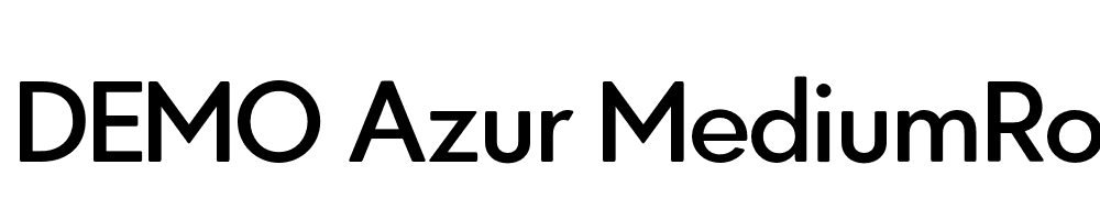  DEMO Azur MediumRounded Regular