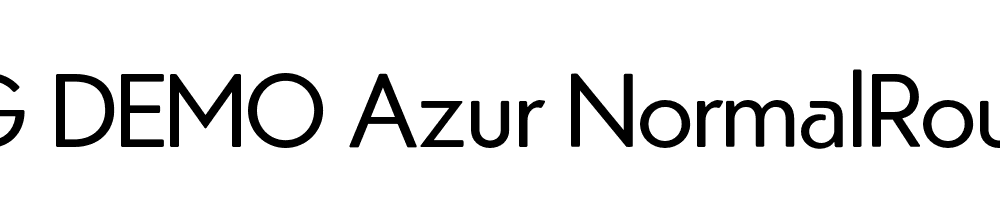  DEMO Azur NormalRounded Regular