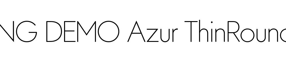  DEMO Azur ThinRounded Regular