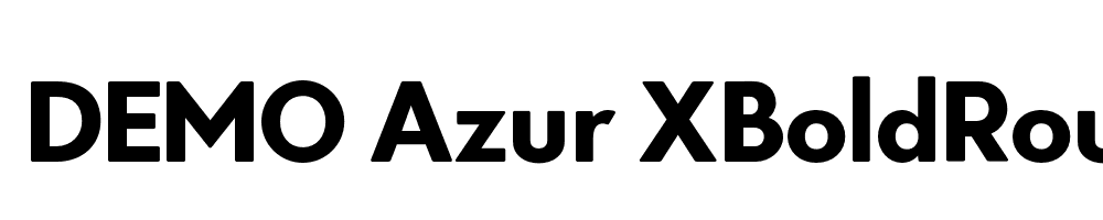  DEMO Azur XBoldRounded Regular