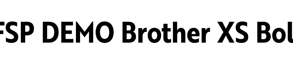 FSP DEMO Brother XS Bold