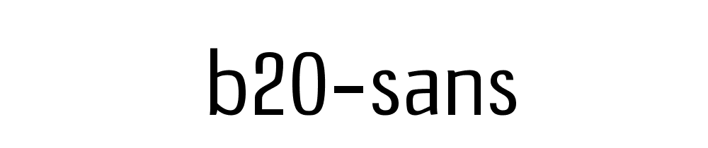 B20 Sans