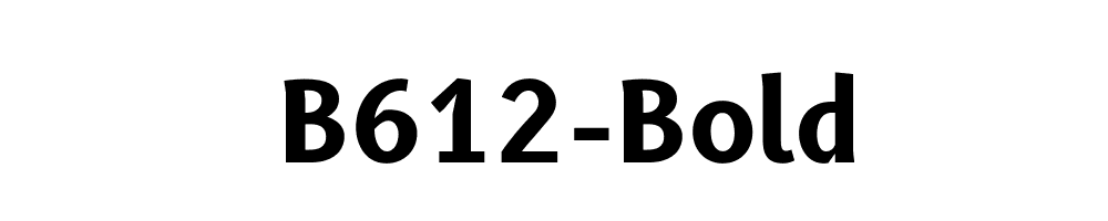 B612-Bold