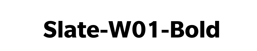 Slate-W01-Bold