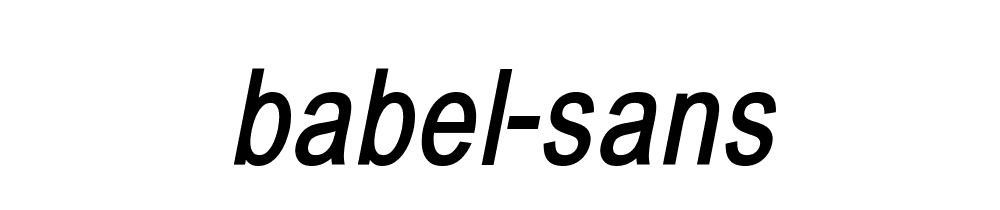 Babel Sans