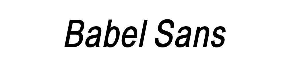 Babel Sans