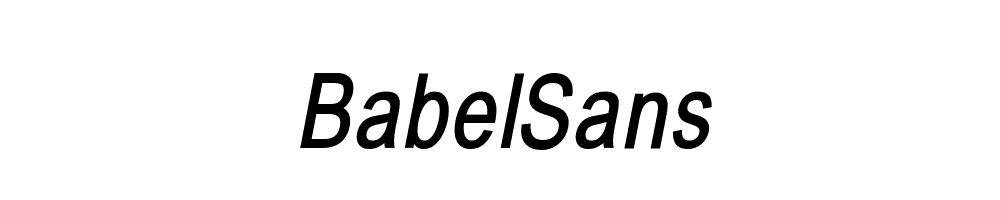 BabelSans