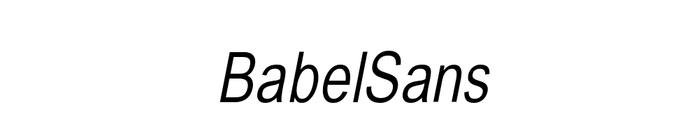 BabelSans