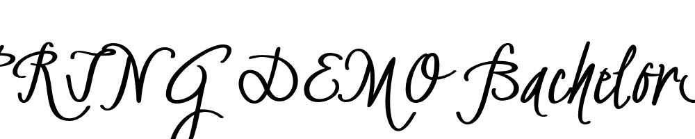  DEMO BachelorScript Bold