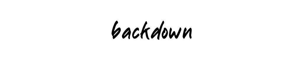 Backdown