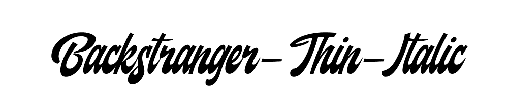 Backstranger-Thin-Italic