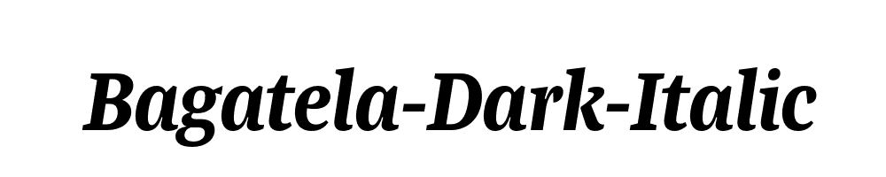 Bagatela-Dark-Italic