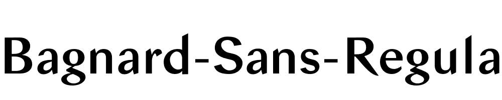 Bagnard-Sans-Regular