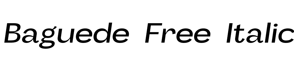 Baguede-Free-Italic