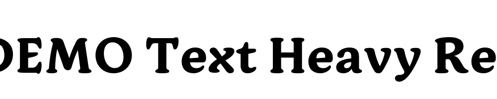 FSP DEMO Text Heavy Regular